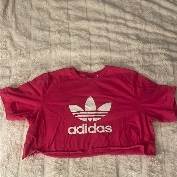 adidas Tops - Adidas Pink Crop Top